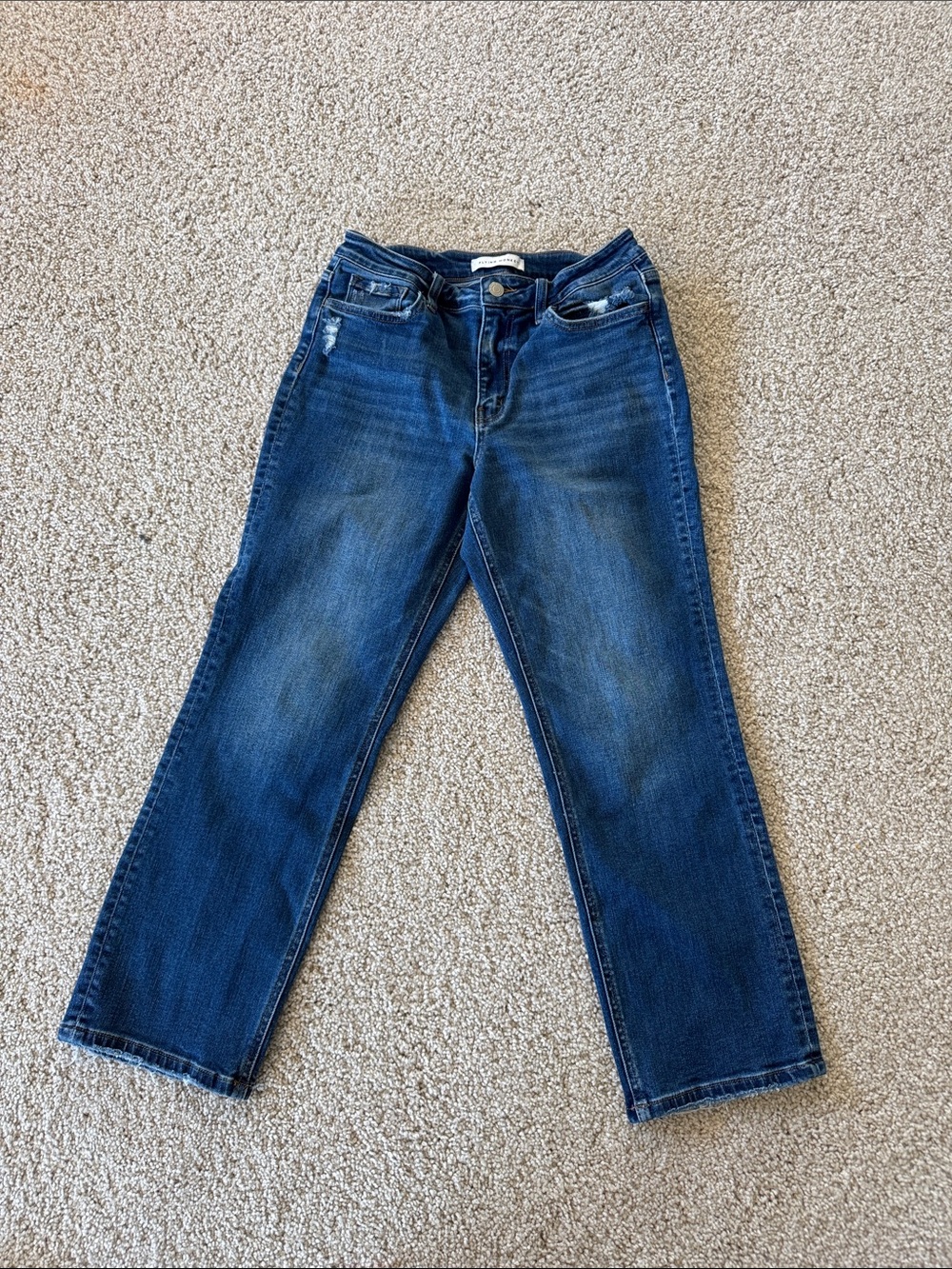 Women’s Flying Monkey Straight Leg Jeans in Dark Blue